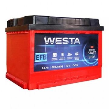 WESTA RED EFB 63Ah 620A R+
